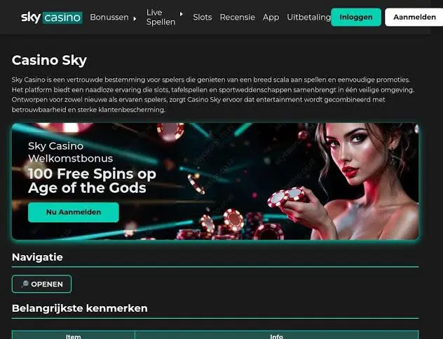 Sky Nederland – Dé Officiële Bestemming voor Online Kansspelen in 2026 image 1